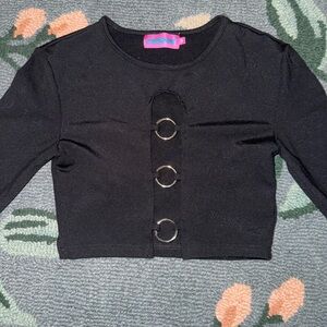 Black open going out top